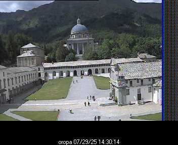 immagine della webcam nei dintorni di Bielmonte: webcam Oropa